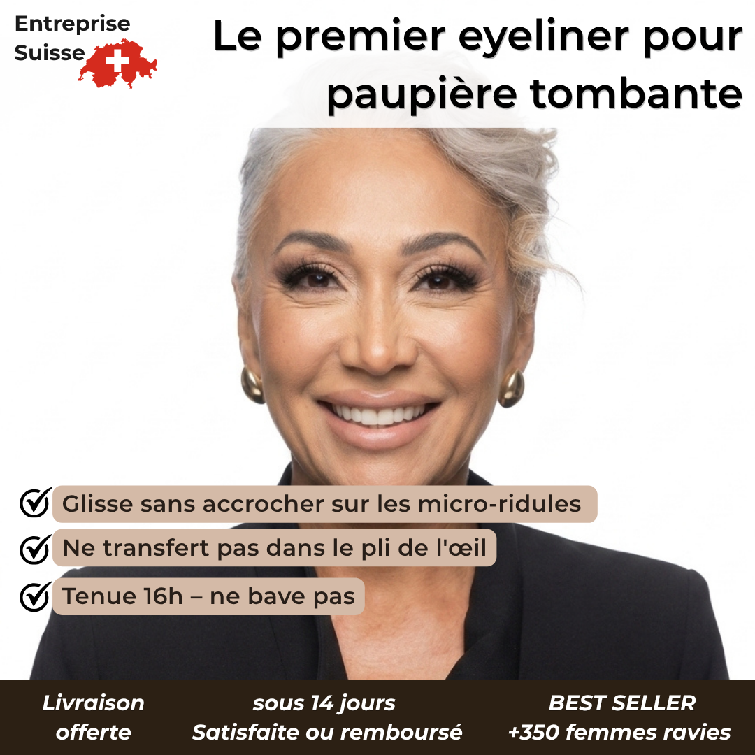 Le premier eyeliner pour les paupières tombantes